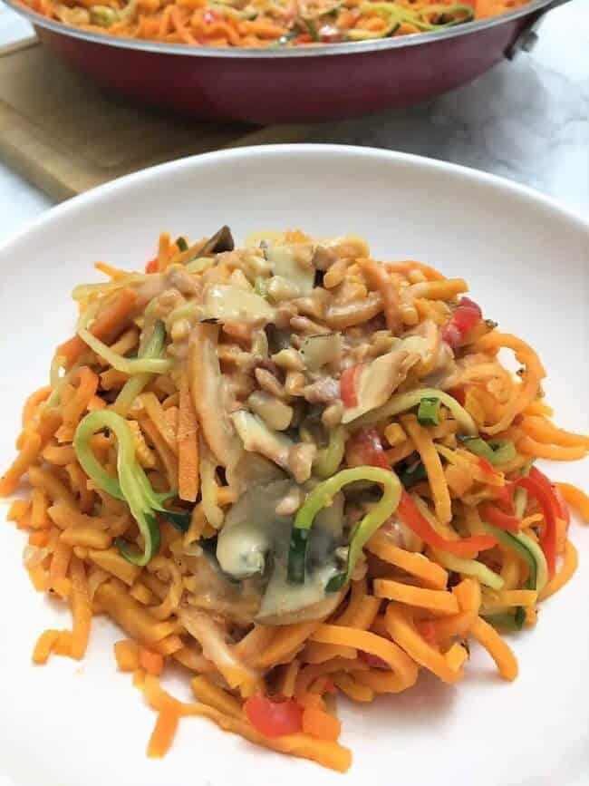 Coconut Peanut Vegetable Noodles This Healthy Kitchen