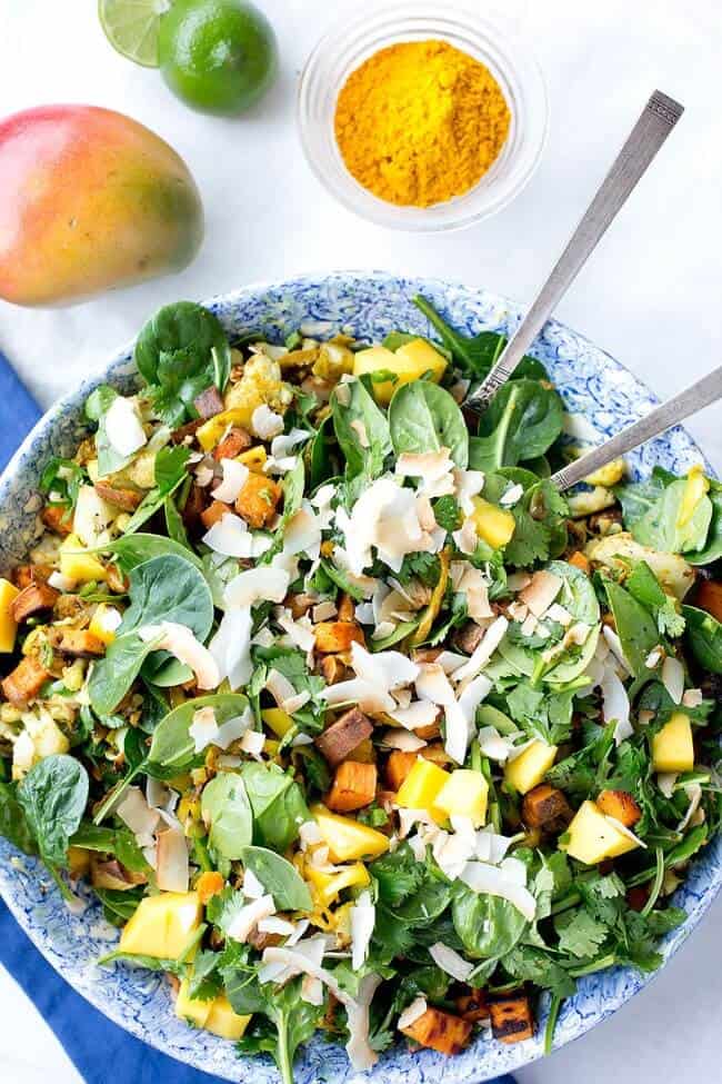 Mango Curried Sweet Potato Salad Loveleaf Co