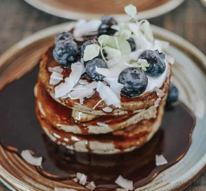 Nutritious Coconut, Chia Seeds, And Yogurt Pancakes