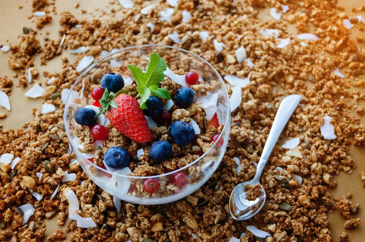 Bowl Granola And Yogurt