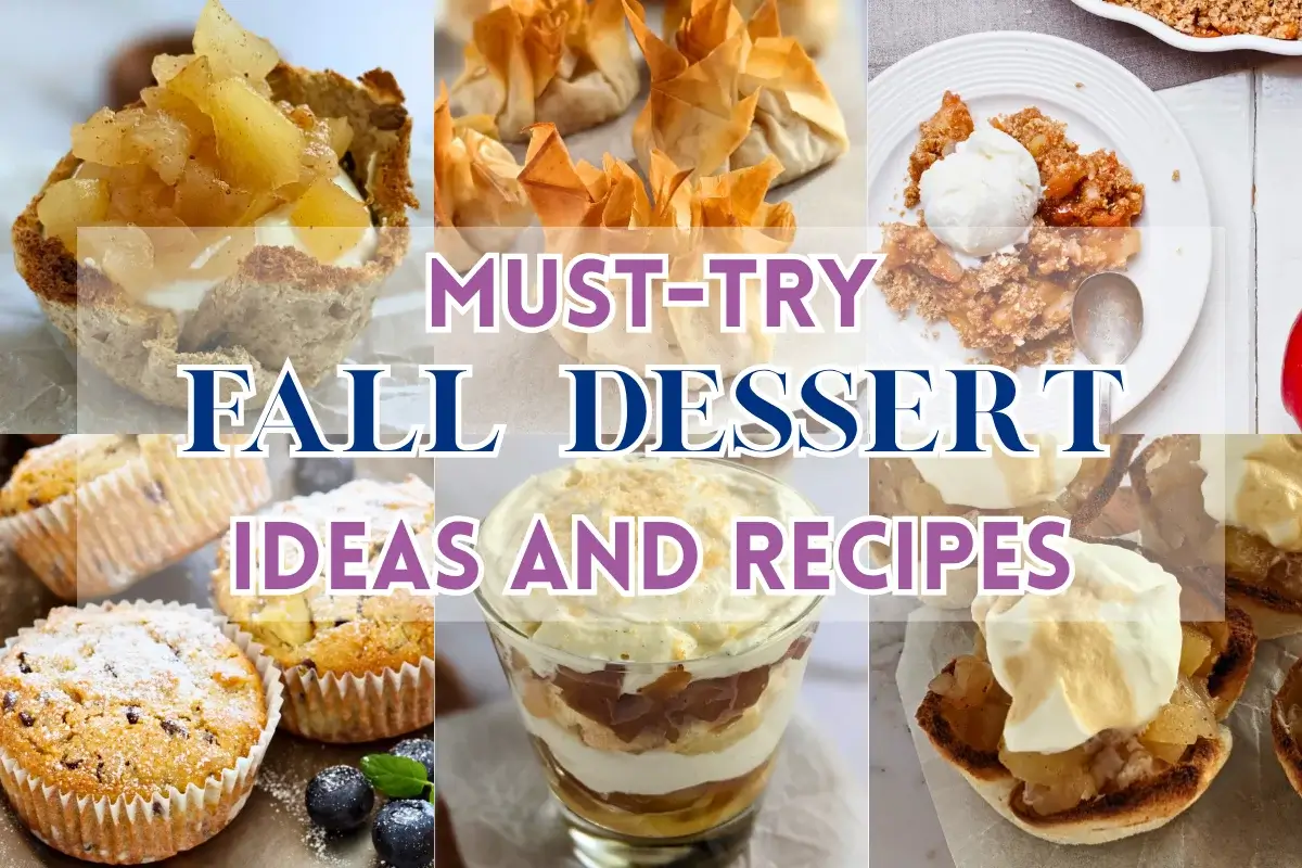 Seasonal desserts featuring warm spices and apples, perfect for autumn-inspired treats.