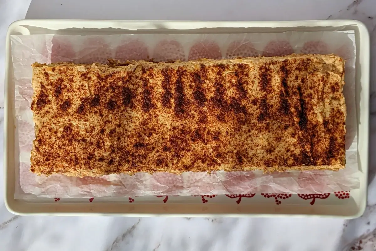 Pumpkin Tiramisu - a low-fat, low-sugar pumpkin dessert made with mascarpone and Greek yogurt, sugar or sweetener, pumpkin puree, and ladyfinger biscuits.